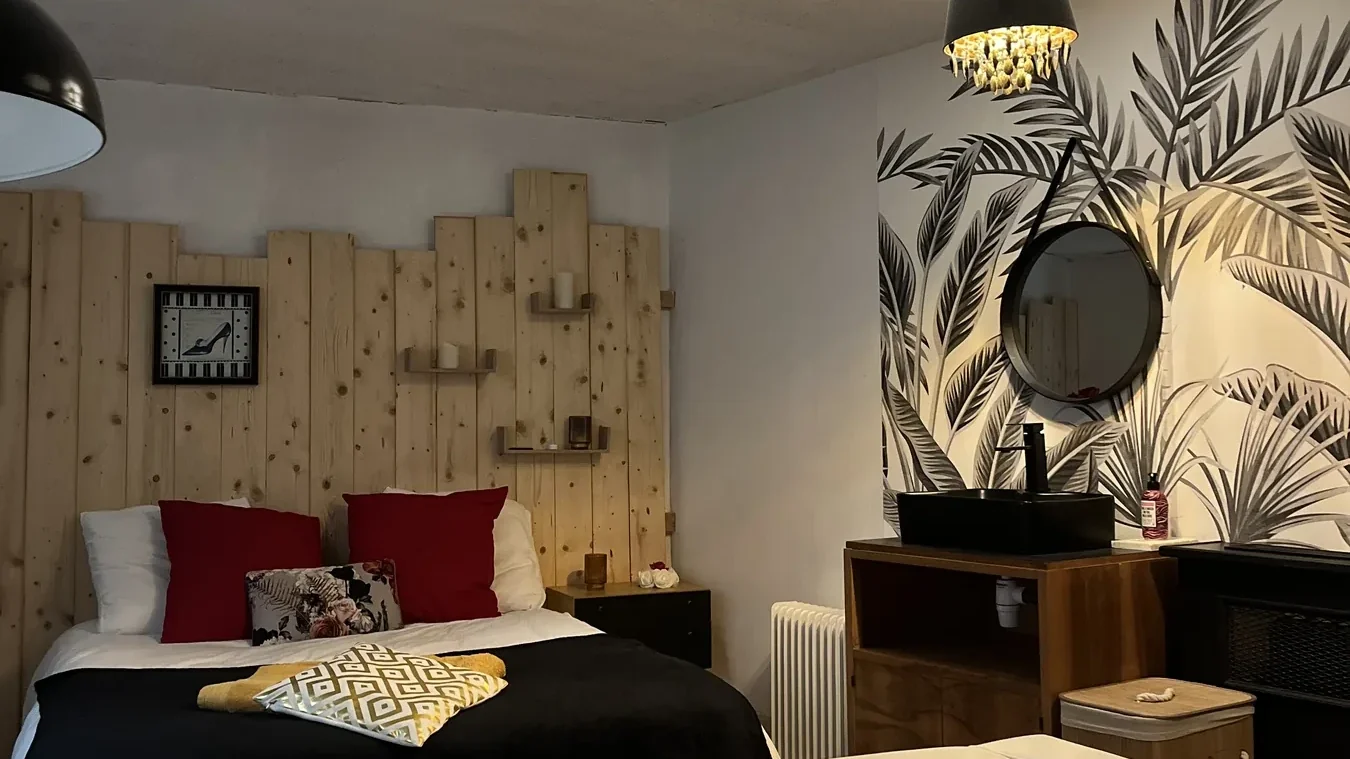 Chambre romantique de La Villa Audren à Châtelaudren-Plouagat